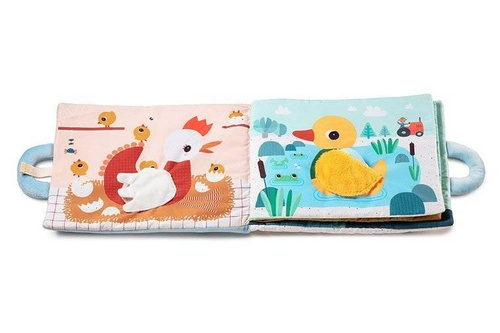 LILLIPUTIENS - Soft activating book with mini - cuddly toys "Baby boom" Farma 18 m +