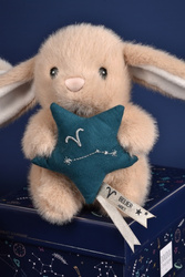 DOUDOU – DOUDOU ASTRO plush rabbit with zodiac sign, Doudou et Compagnie, 12 cm, Aries