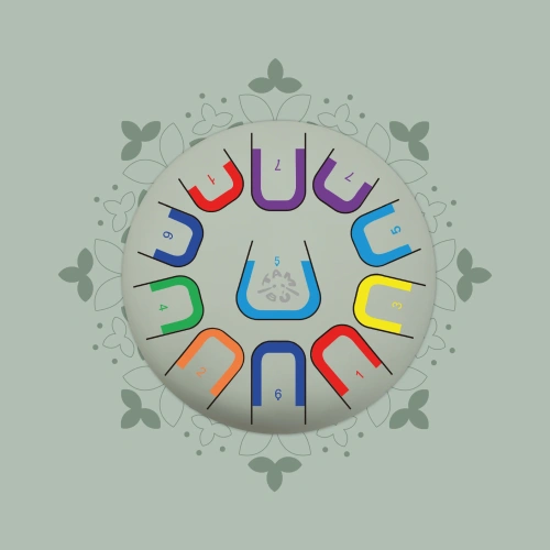 TAMBÚ - large tongue drum Tambú+, 10", 11 tones, earth harmony