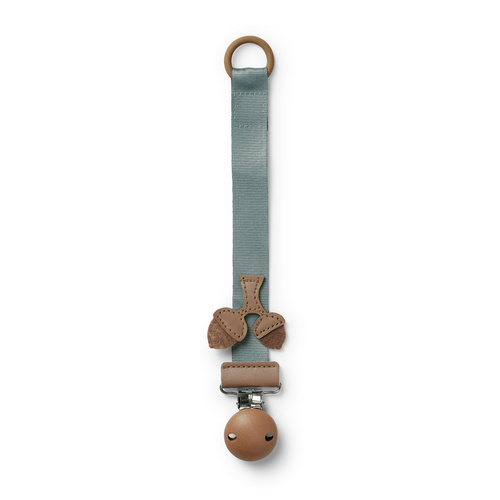 Elodie Details - Pacifier Clip Wood - Wood Hazy Jade