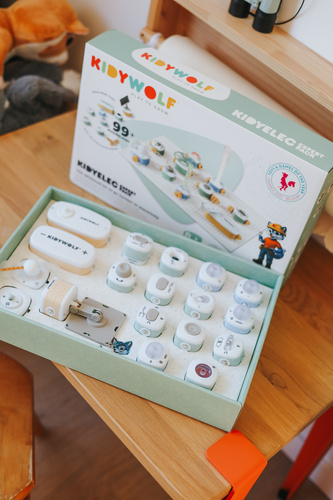 Kidywolf - KIDYELEC-EXPERT - little electrician's kit for advanced, 18 pieces