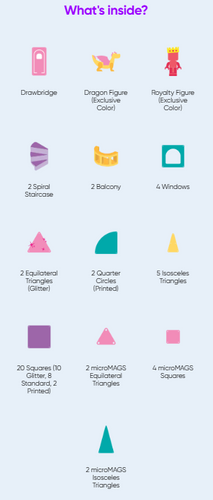 MAGNA-TILES - magnetic tiles Castle Deluxe - 48 el.