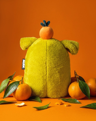 DOUDOU - MIAM! Laurent Jade, 60 cm, green orange