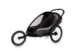 Hamax - Bike trailer for kids COCOON , double- Grey/black