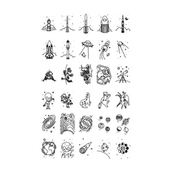 KIDYWOLF – refill set for KIDYDRAW-MINI 3+, Galaxy and Dinosaurs