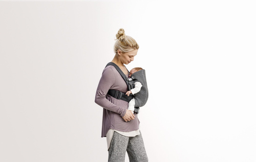 BABYBJÖRN - Baby Carrier MINI 3D Jersey, Dark Grey