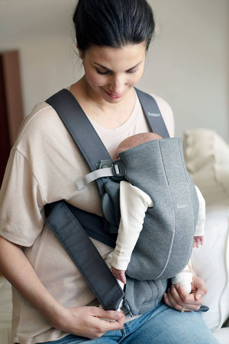 BABYBJÖRN - Baby Carrier MINI 3D Jersey, Dark Grey