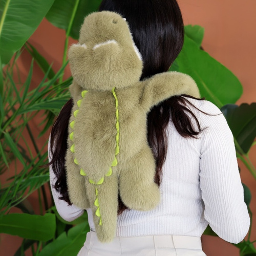 DOUDOU – Podcoll weighted plush crocodile by Histoire d'Ours, 50 cm, green