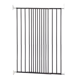 DogSpace - Charlie Extra Tall Extending Dog Gate, Black (63.5-107cm)