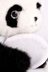 DOUDOU - magnetic plush Podcoll Panda, Histoire d'Ours, 30 cm, black and white
