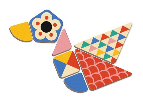 Janod - Magnetic puzzle Funny faces Boy Magnetibook collection 2018