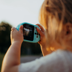 Kidywolf - KIDYCAM - digital camera for children, waterproof, cyan