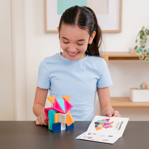 CONNETIX – Magnetic Tiles PRO Build It 4 Ways Animals Pack - 30 pieces