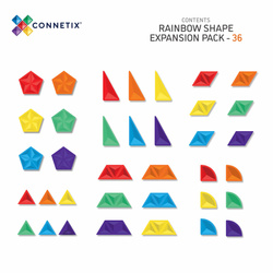 CONNETIX - Rainbow Shape Expansion Pack 36 pc