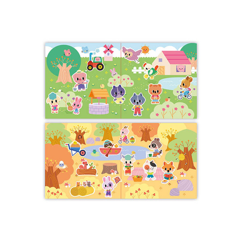 Janod - Creative set Thick reusable stickers My arts & crafts 2+