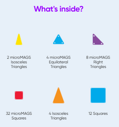 MAGNA-TILES - magnetic tiles Combo - 62 el.