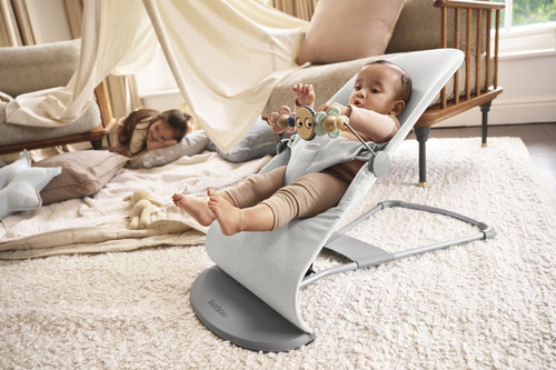 BABYBJÖRN - Bouncer BLISS Woven - Light grey mélange