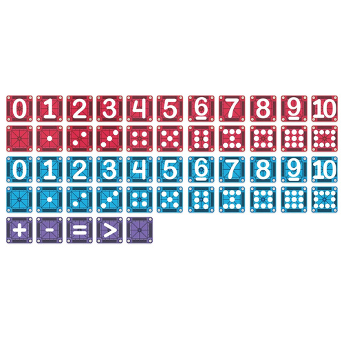MAGNA-TILES - magnetic blocks microMAGS LEARN Numbers 56 pcs.