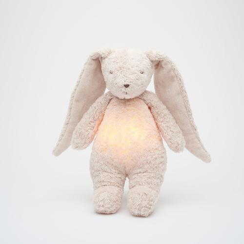 MOONIE - Rose Natur Rabbit - rustling, organic bunny with a lamp