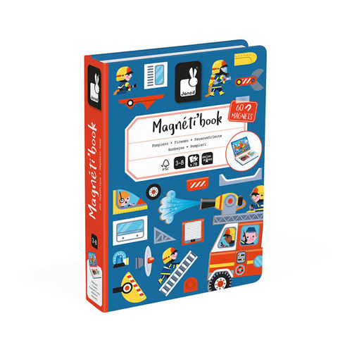 Janod - Magnetic puzzle Fire brigade Magnetibook 3-8 years