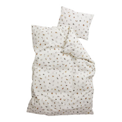 LEANDER - Forest children's bedding, Organic Cotton, 100x140 cm, Cappuccino