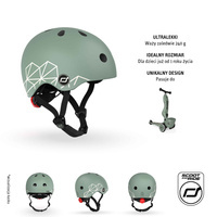 SCOOTANDRIDE - XXS-S helmet for children 1-5 years Brown Lines