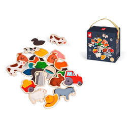 Janod - Farma wooden magnets 24 pieces