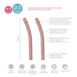 nowy kubeczek Mini Cup 120 ml + 2 słomki GRATIS pastelowy róż