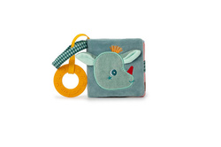LILLIPUTIENS - Miękka mini-książeczka wielofunkcyjna z silikonowym gryzakiem Smok Joe 6 m+