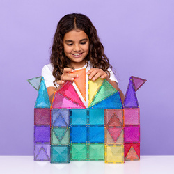 Connetix - Glitter Castle Pack - 48 pieces