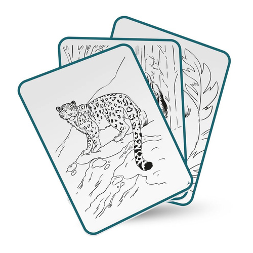 Kidywolf - KIDYDRAW-PAD - backlit drawing tablet, animals, blue