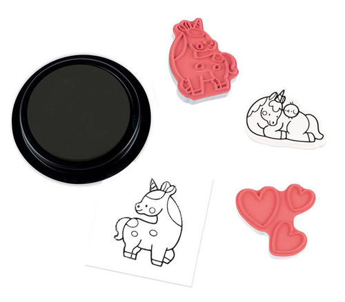 Janod - Creative set Stamps Unicorn 3+