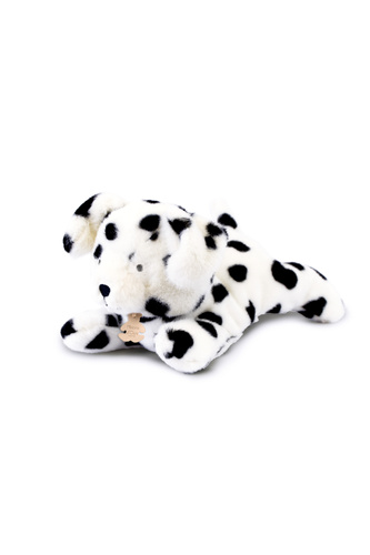 DOUDOU – Les P'tits Relax weighted plush dalmatian dog, Histoire d'Ours, 22 cm, white