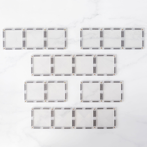 CONNETIX - Clear Rectangle Pack - 12 pc.