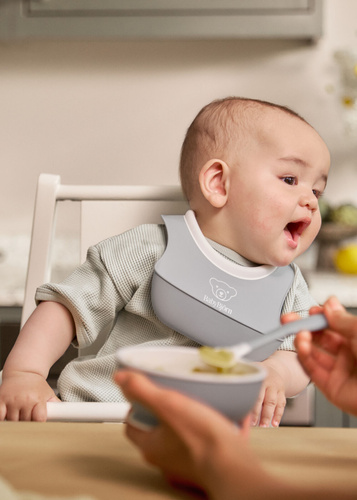 BABYBJORN - Dinnerware Set, 8 pcs - Light Grey