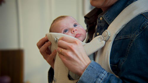 BABYBJORN - Baby Carrier HOLD, MESH, Cream