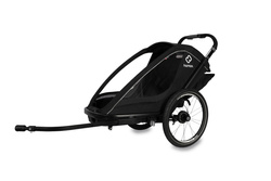 Hamax - Bike trailer for kids  BREEZE ONE + Jogger wheel - Black