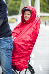 Hamax - rain poncho, red