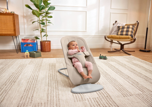 BABYBJÖRN - bouncer BEGIN WOVEN, Sand Grey