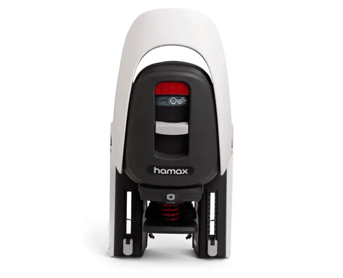 Hamax - Caress w/carrier adapter (rack mounted) - White/black