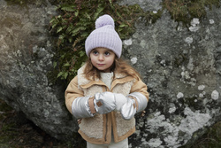 Elodie Details - Gloves - Silver Sheen 1-3 years 