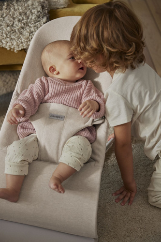 BABYBJÖRN - Bouncer BLISS Woven - Mélange, Light Beige