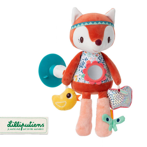LILLIPUTIENS Multifunctional suction cup cuddly toy Fox Alice 6 m+