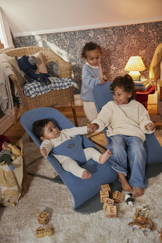 BABYBJÖRN - Bouncer BLISS Woven - Mélange, Blue