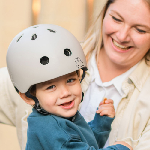 SCOOTANDRIDE - XXS-S helmet for children 1-5 years, Miffy Ash