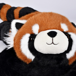 DOUDOU – weighted red panda plush toy (Histoire d'Ours), 75 cm, orange