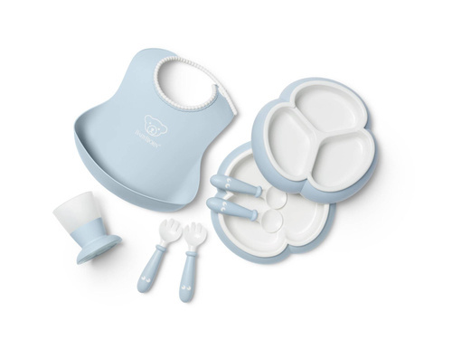 BABYBJORN - Dinnerware Set, 8 pcs - Powder Blue