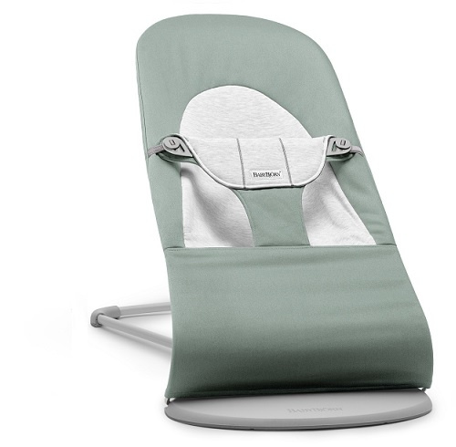 BABYBJORN - Bouncer Balance Soft Light Sage/Grey, WOVEN/JERSEY