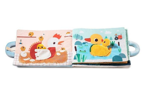 LILLIPUTIENS - Soft activating book with mini - cuddly toys "Baby boom" Farma 18 m +