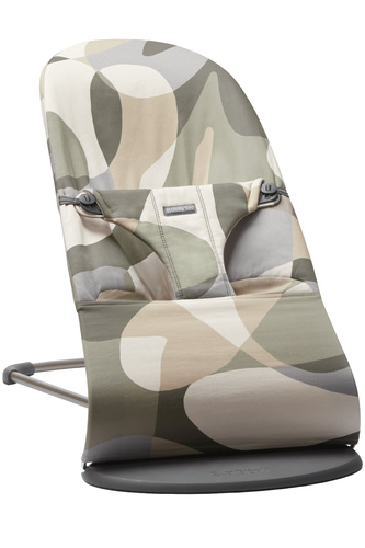 BABYBJÖRN - Bouncer Bliss, Khaki/Green Print, Cotton